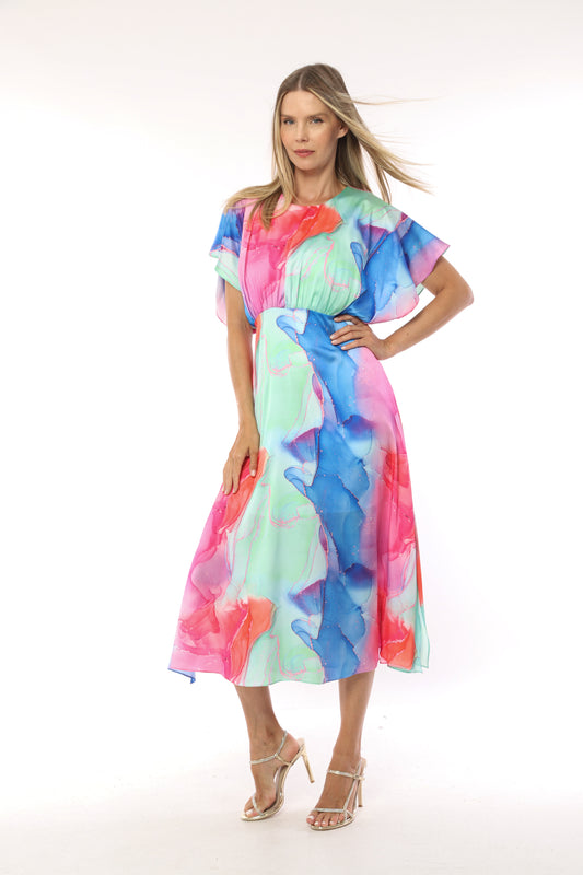 Ella Boo Dress Print S-24SS-2343-17