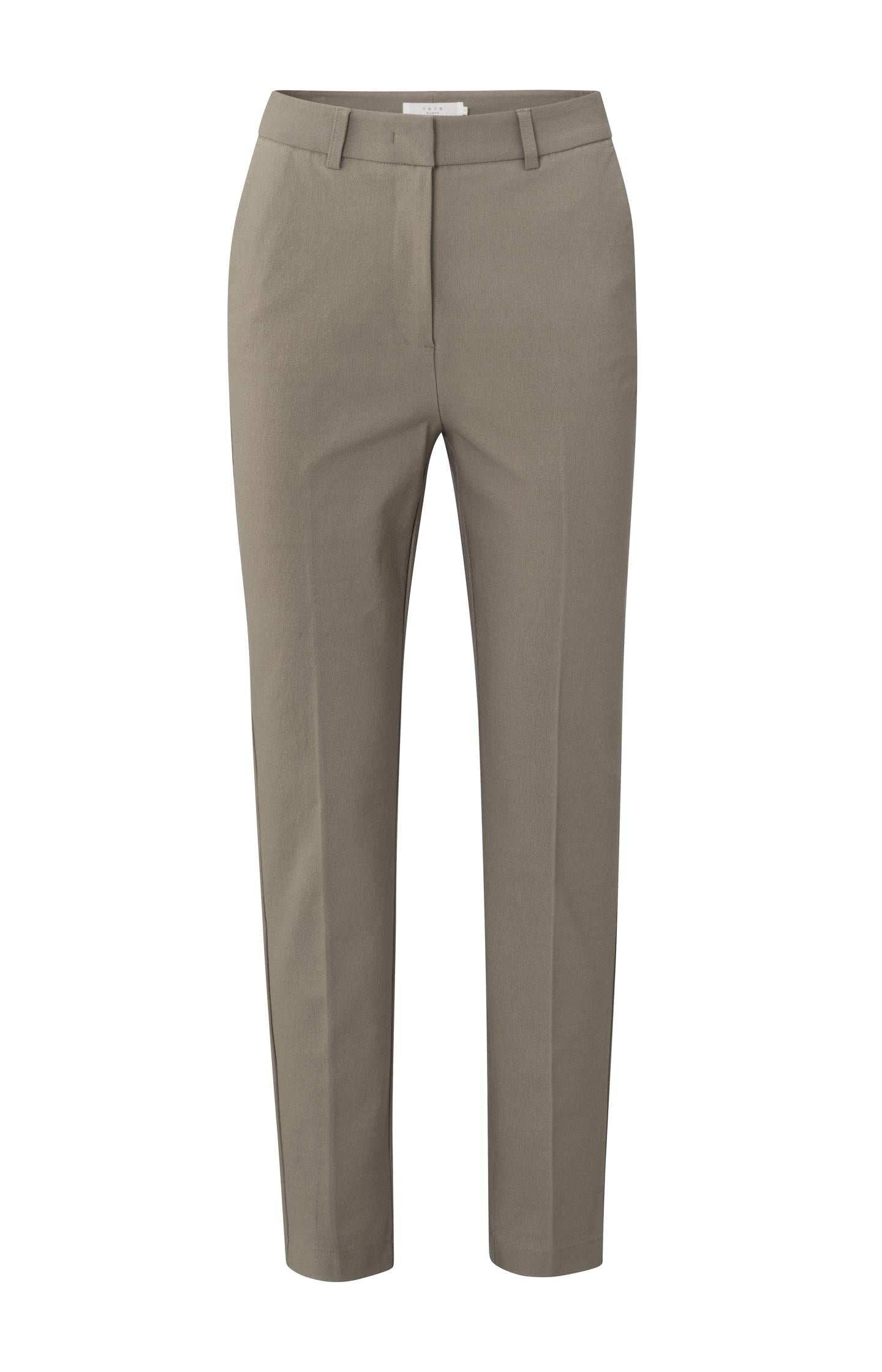 Woven chinos with straight legs, side pockets, and zipper - Type: product