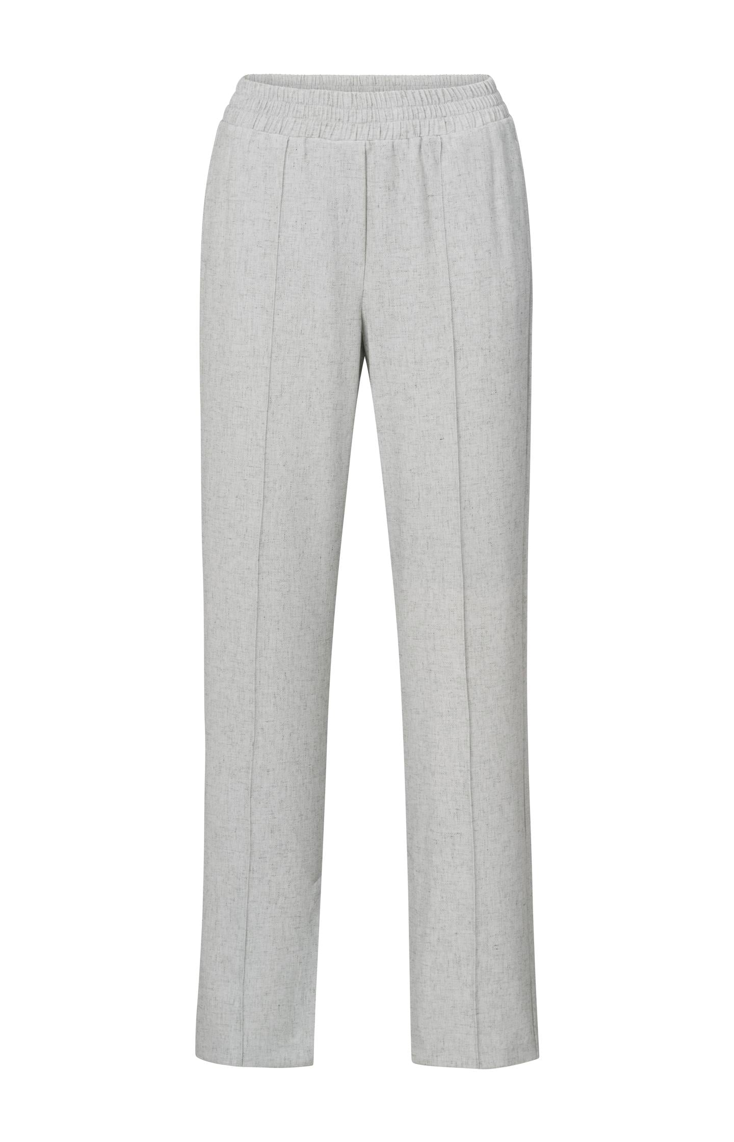 Woven melange trousers with wide legs - Type: product