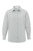 Load image into Gallery viewer, Cotton blouse with collar, long sleeves and buttons - Type: product

