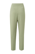 Load image into Gallery viewer, High waist trousers with pleated details and side pockets - Elm Green
