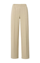 Load image into Gallery viewer, Jersey wide leg trousers with elastic waist and seam details - Type: product
