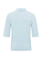 Load image into Gallery viewer, Polo top with buttons and half long sleeves in regular fit
