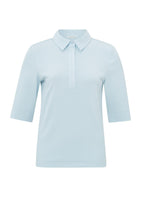 Load image into Gallery viewer, Polo top with buttons and half long sleeves in regular fit - Type: product

