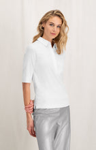 Load image into Gallery viewer, Polo top with buttons and half long sleeves in regular fit - Type: lookbook
