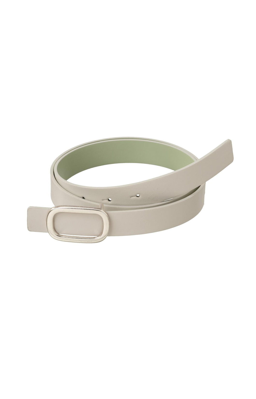 Reversible belt with square buckle and colored side - Agate Grey - Type: product