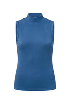 Load image into Gallery viewer, Ribbed singlet with high neck in slim fit - Type: product
