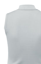 Load image into Gallery viewer, Ribbed singlet with high neck in slim fit
