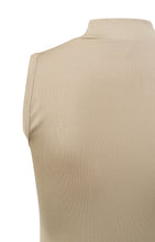 Load image into Gallery viewer, Ribbed singlet with high neck in slim fit
