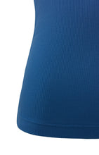 Load image into Gallery viewer, Ribbed singlet with round neck in regular fit - Bright Cobalt Blue
