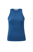 Load image into Gallery viewer, Ribbed singlet with round neck in regular fit - Bright Cobalt Blue - Type: product
