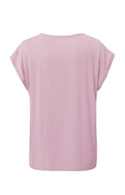 Load image into Gallery viewer, Sleeveless top with round neck in fabrix mix - Lady Pink
