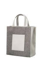 Load image into Gallery viewer, Small wool totebag with pockets - Grey Melange - Type: product
