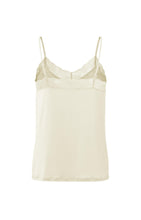 Load image into Gallery viewer, Strappy top with lace details in a regular fit - Ivory White
