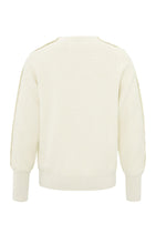 Load image into Gallery viewer, Sweater with boatneck, long sleeves and button details - Type: product
