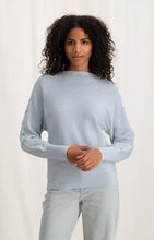 Load image into Gallery viewer, Sweater with boatneck, long sleeves and button details - Type: lookbook
