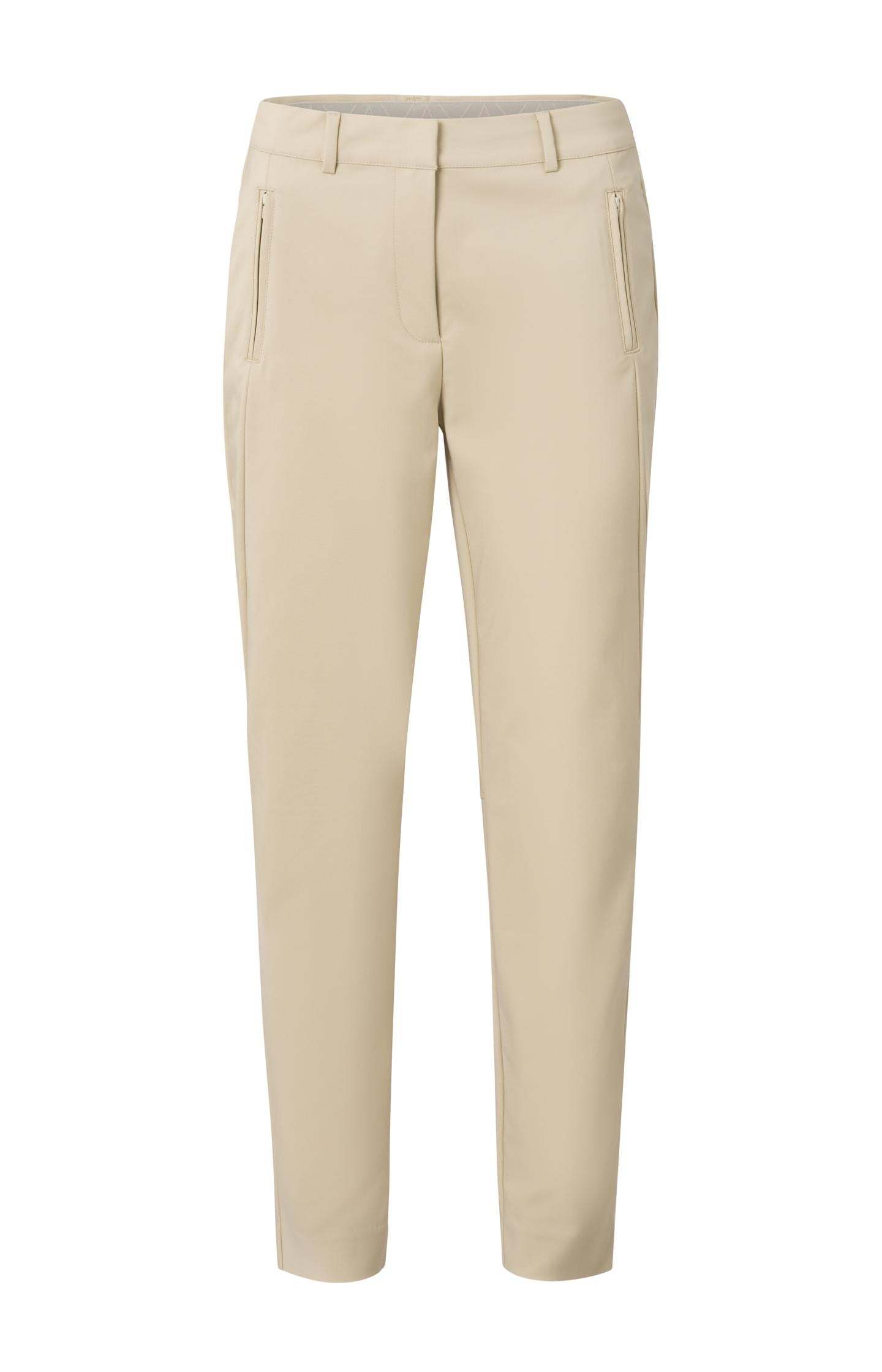 Trousers with straight leg, pockets and zip fly in slim fit - Type: product